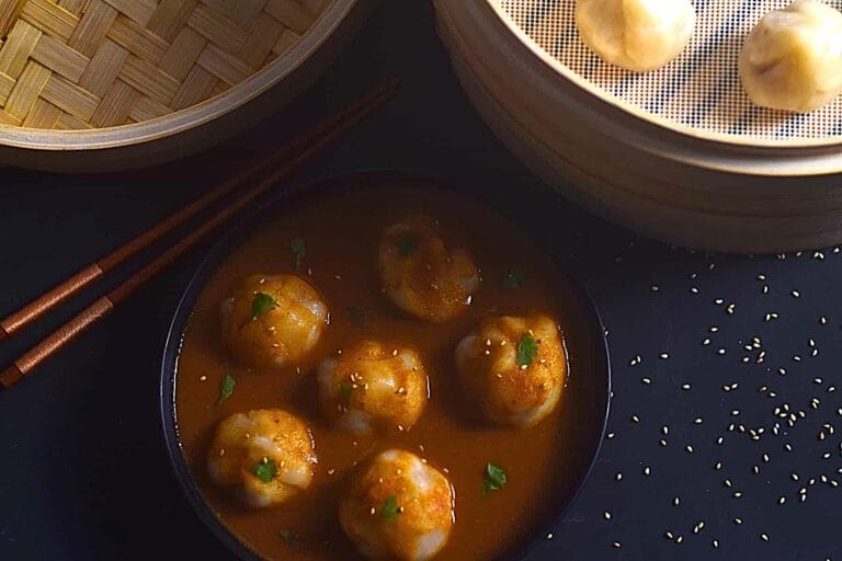 Jhol Momo (Vegan and Gluten-Free)